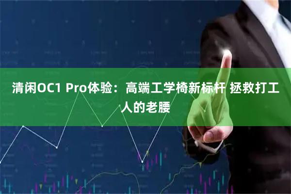 清闲OC1 Pro体验：高端工学椅新标杆 拯救打工人的老腰